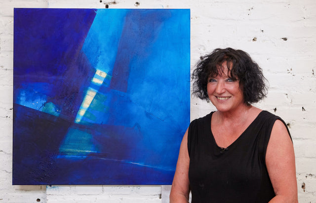 Lerne im geistreich Online-Kurs mit Helga Budde-Engelke Geheimnisvolles Blau auf Gold kennen