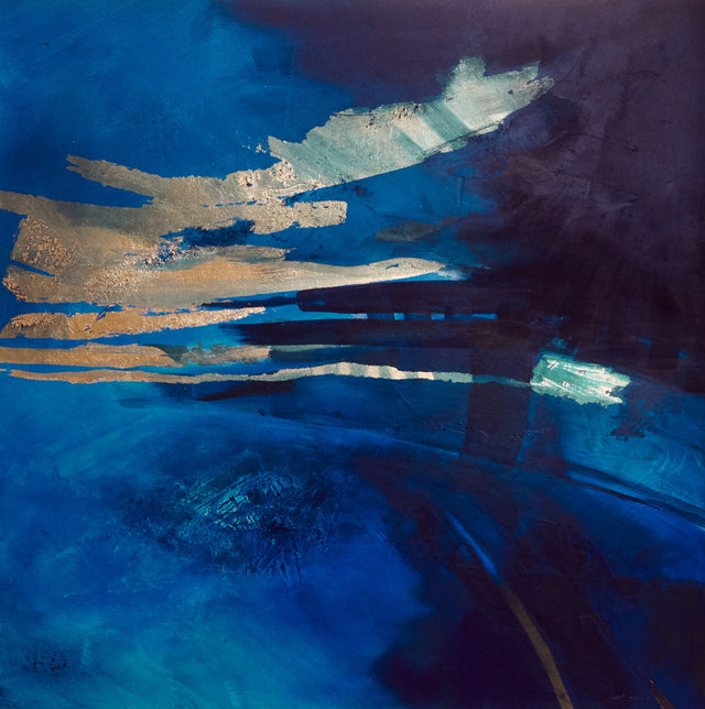 Lerne im geistreich Online-Kurs mit Helga Budde-Engelke Geheimnisvolles Blau auf Gold kennen