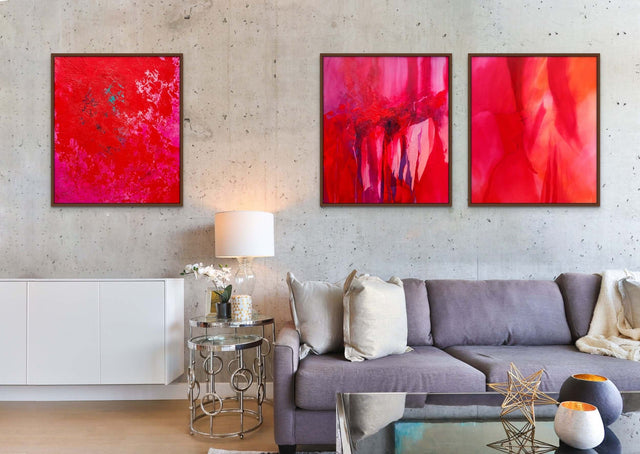 Lerne im geistreich Online-Kurs mit Helga Budde-Engelke Lasurtechnik - monochrome Arbeiten in Rot kennen