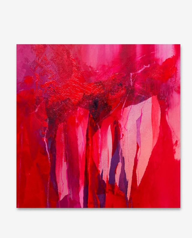 Lerne im geistreich Online-Kurs mit Helga Budde-Engelke Lasurtechnik - monochrome Arbeiten in Rot kennen