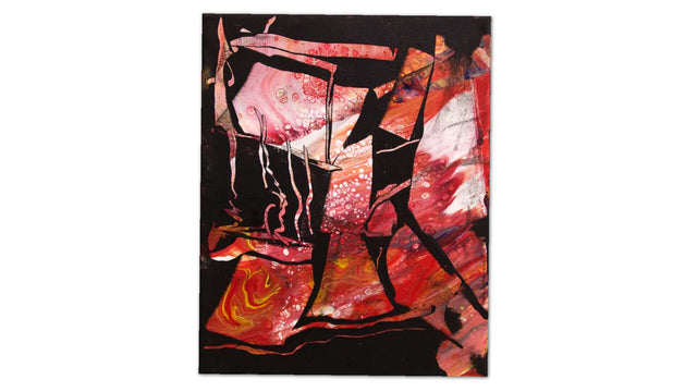 Lerne im geistreich Online-Kurs mit Helga Budde-Engelke Rost, Spachtelmasse, Rakel und Pouring kennen