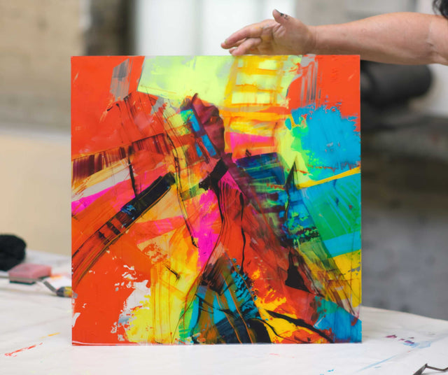 Lerne im geistreich Online-Kurs mit Helga Budde-Engelke Seminar - Hinterglasmalerei in Acryltechnik kennen