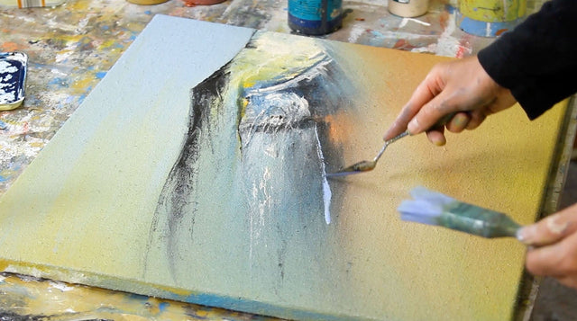 Lerne im geistreich Online-Kurs mit Hinrich Schüler Abstrakt - Farbräume mit Schüler kennen