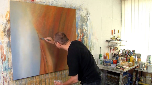 Lerne im geistreich Online-Kurs mit Hinrich Schüler Abstrakte Landschaft mit Hinrich Schüler kennen