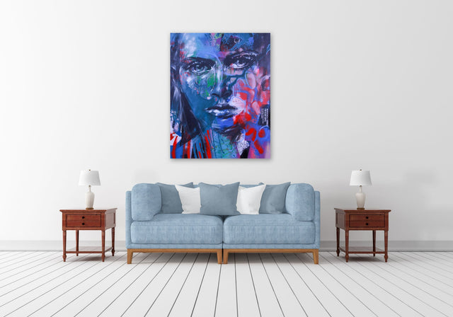 Lerne im geistreich Online-Kurs mit Ilona Griss-Schwärzler Portrait Mixed Media - Farbe ist erlaubt kennen