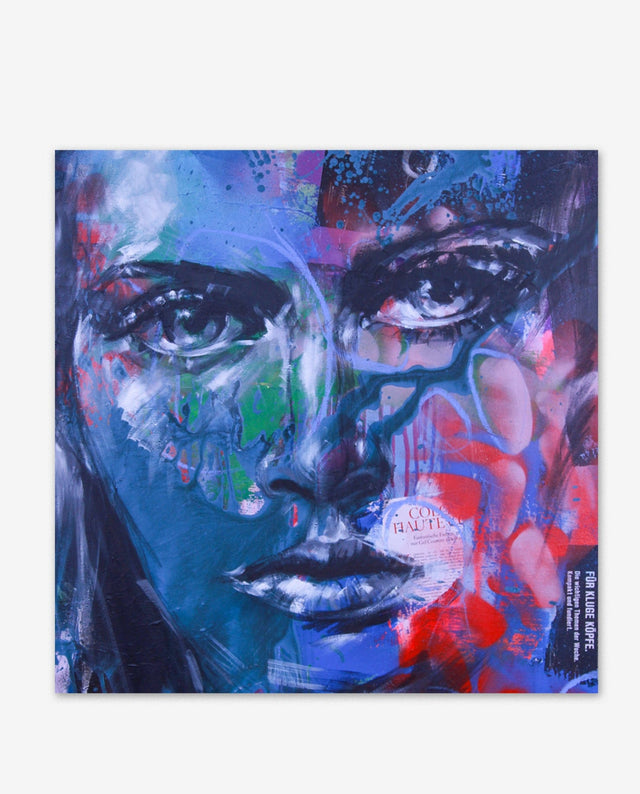 Lerne im geistreich Online-Kurs mit Ilona Griss-Schwärzler Portrait Mixed Media - Farbe ist erlaubt kennen