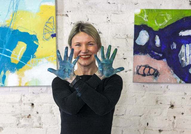 Online-Kunstkurs Farbenfroh mit Ines Hildur der Geistreich Akademie