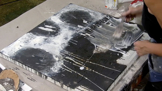 Lerne im geistreich Online-Kurs mit Ines Hildur Mischtechnik XL kennen