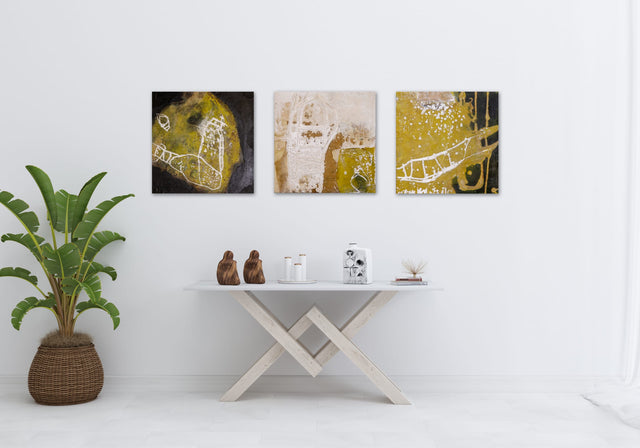 Lerne im geistreich Online-Kurs mit Ines Hildur Staub-Technik mit Wachs auf Holzkörpern kennen