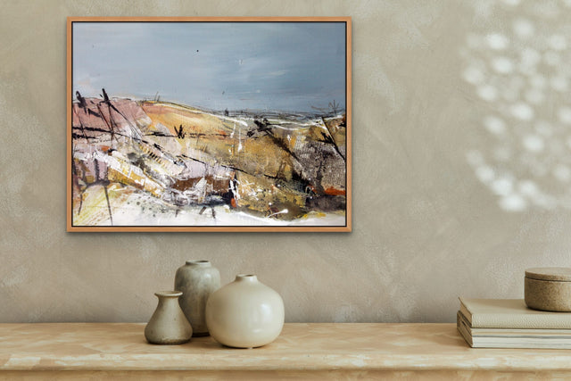 Lerne im geistreich Online-Kurs mit Ingrid Radinger Expressive Variationen - Collage, Rot, Bitumen kennen