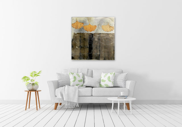 Lerne im geistreich Online-Kurs mit Iris Lehnhardt Wachs, Tusche und Naturcollage kennen