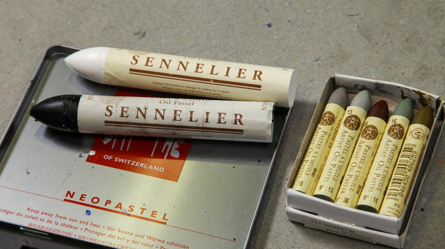 Lerne im geistreich Online-Kurs mit Iris Lehnhardt Wachs, Tusche und Naturcollage kennen