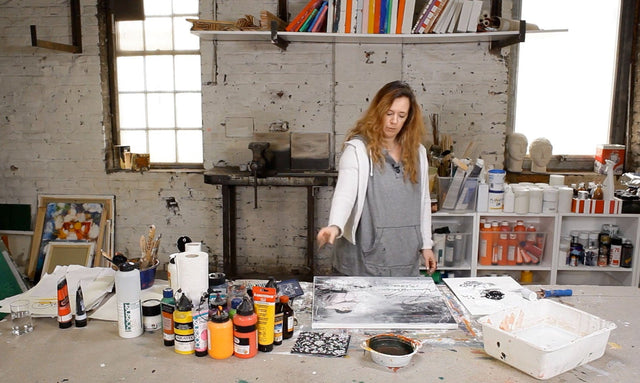 Lerne im geistreich Online-Kurs mit Isabelle Zacher-Finet Fotocollage männlicher Akt kennen