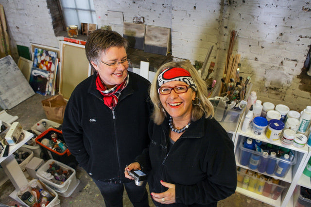 Lerne im geistreich Online-Kurs mit Isolde Folger Abstrakte Landschaft kennen