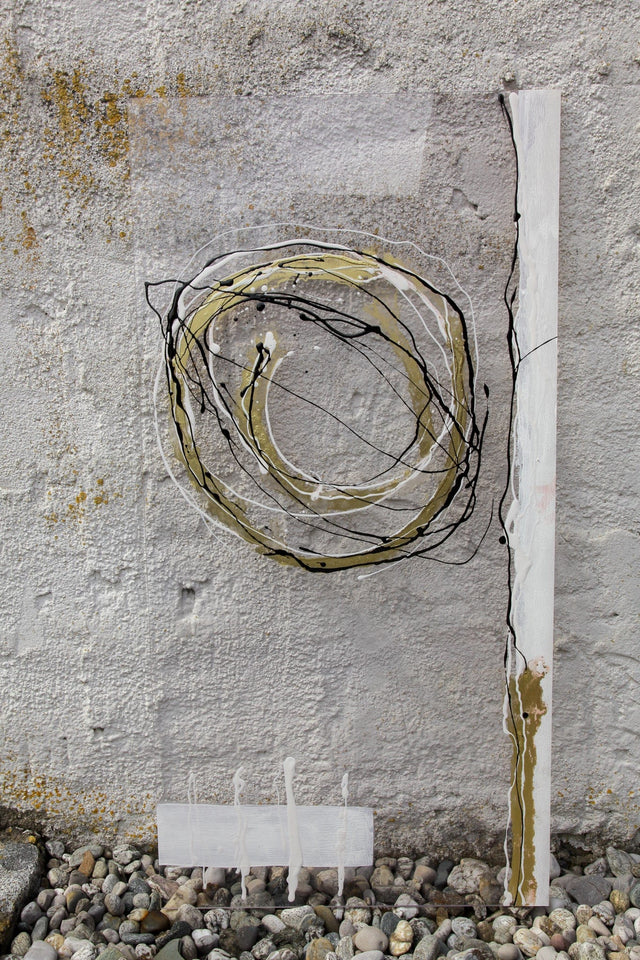 Lerne im geistreich Online-Kurs mit Isolde Folger Acrylglas und Goldpigment kennen