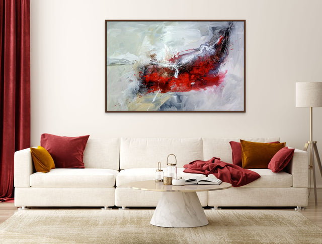 Lerne im geistreich Online-Kurs mit Isolde Folger Großes Format in rot, schwarz und grau kennen