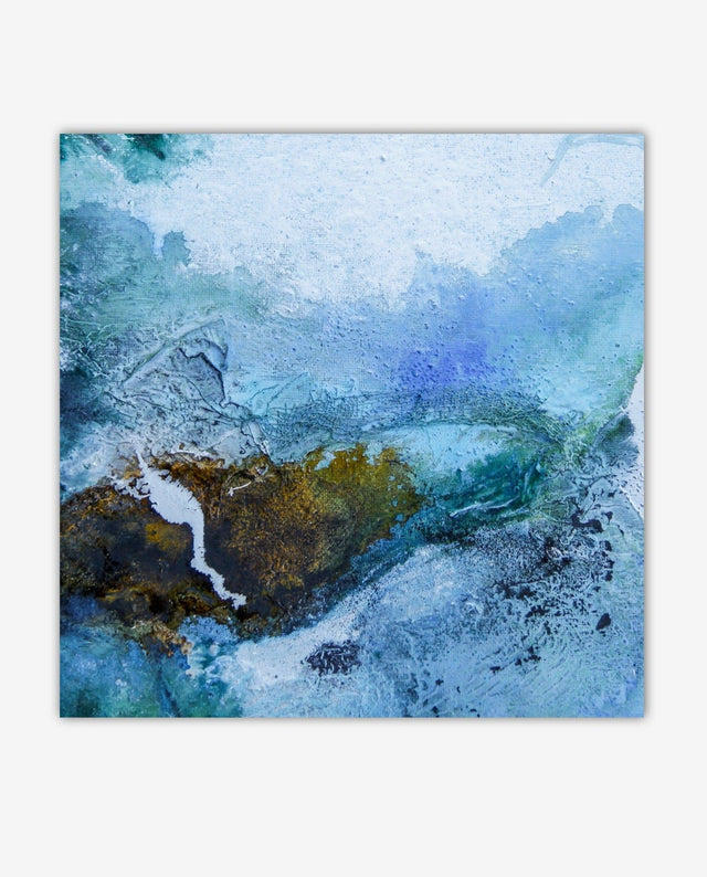 Lerne im geistreich Online-Kurs mit Isolde Folger Insellandschaft auf ovalem Malgrund kennen