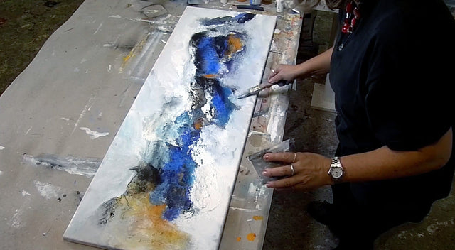 Lerne im geistreich Online-Kurs mit Isolde Folger Landschaft abstrakt kennen