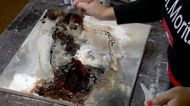 Lerne im geistreich Online-Kurs mit Isolde Folger Winterlandschaft - Nass in Nass-Technik kennen