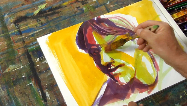 Lerne im geistreich Online-Kurs mit Leif Skoglöf Das menschliche Gesicht - Aquarell-Technik kennen