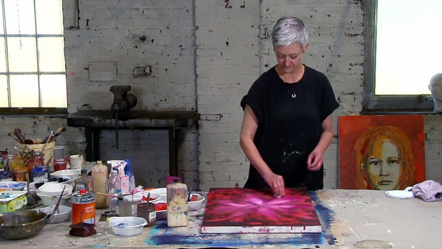 Lerne im geistreich Online-Kurs mit Olma Auswasch-Technik in Eitempera kennen