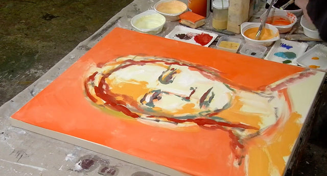 Lerne im geistreich Online-Kurs mit Olma Portrait in Eitempera kennen