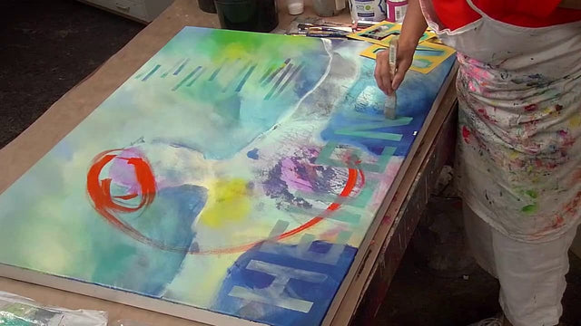 Lerne im geistreich Online-Kurs mit Patricia Cabaleiro Malen im Hier und Jetzt / Abstraktes Selbstportrait kennen