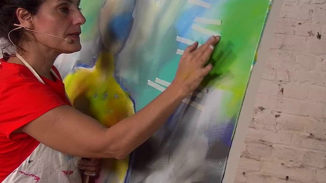 Lerne im geistreich Online-Kurs mit Patricia Cabaleiro Malen im Hier und Jetzt / Abstraktes Selbstportrait kennen