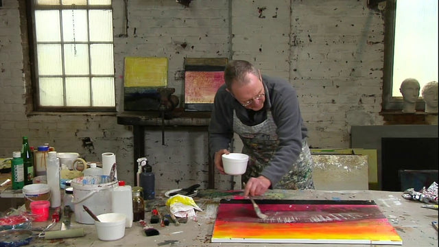 Lerne im geistreich Online-Kurs mit Peter Reitberger Irisierende Struktur und Farbkontraste - mit Peter Reitberger kennen