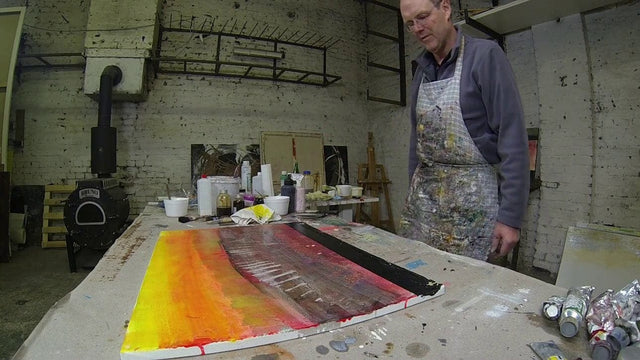 Lerne im geistreich Online-Kurs mit Peter Reitberger Irisierende Struktur und Farbkontraste - mit Peter Reitberger kennen