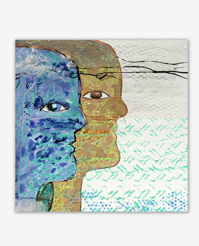 Lerne im geistreich Online-Kurs mit Petra Bergerhoff Mischtechnik Gesichter und Figuren kennen