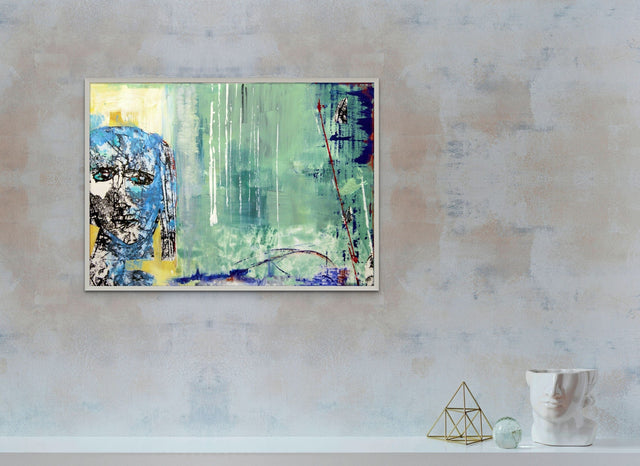 Lerne im geistreich Online-Kurs mit Petra Bergerhoff Monotypien in Mischtechnik kennen