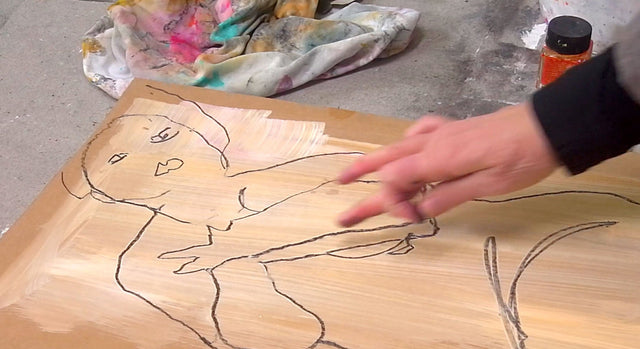 Lerne im geistreich Online-Kurs mit Petra Bergerhoff Weiblicher Akt - abstrakt und expressiv kennen