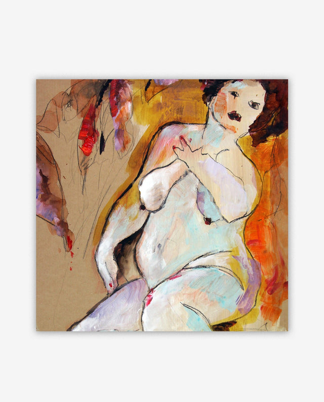 Lerne im geistreich Online-Kurs mit Petra Bergerhoff Weiblicher Akt - abstrakt und expressiv kennen