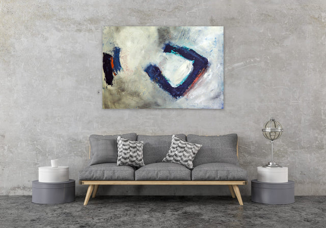 Lerne im geistreich Online-Kurs mit Petra Klos Grosses Format in Blue & Black kennen