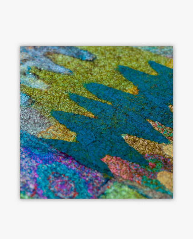 Lerne im geistreich Online-Kurs mit Ricarda Aßmann Wandobjekt aus Filz in Collage-Technik kennen