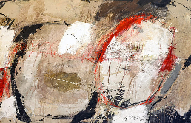 Lerne im geistreich Online-Kurs mit Robert Süess Erdfarben - Collage und Acrylmisch-Technik kennen