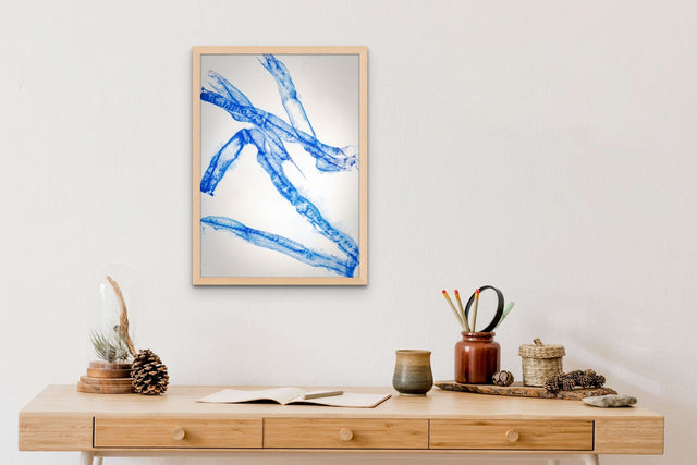 Lerne im geistreich Online-Kurs mit ROLLA artschool Grafische Arbeiten - Quick & Easy Schneiderkreide blau kennen