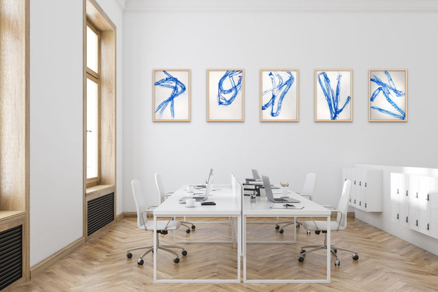 Lerne im geistreich Online-Kurs mit ROLLA artschool Grafische Arbeiten - Quick & Easy Schneiderkreide blau kennen