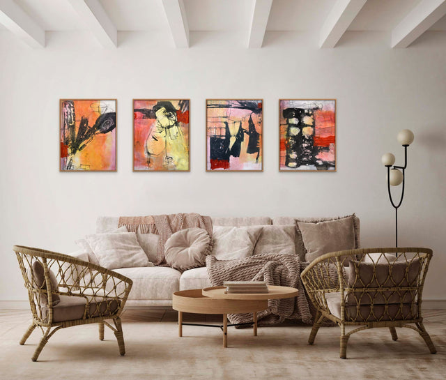 Lerne im geistreich Online-Kurs mit Sabine Kinder Acryl-Mischtechnik und Foto-Transfer kennen