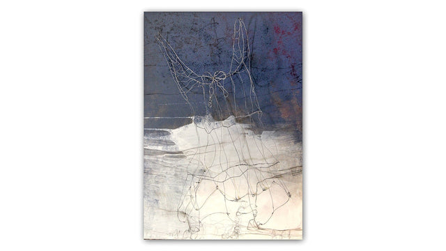 Lerne im geistreich Online-Kurs mit Sabine Kinder Draht-Kleid und Acryl-Malerei kennen