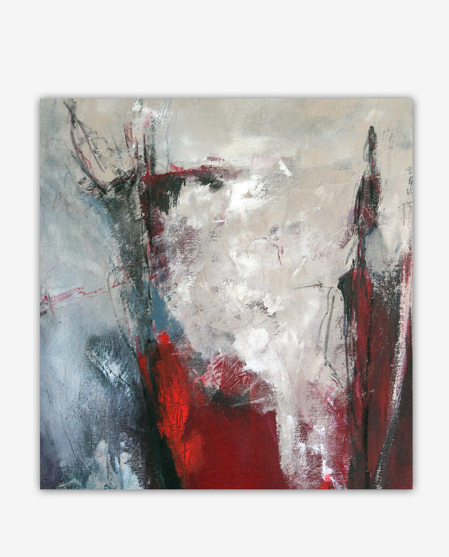 Lerne im geistreich Online-Kurs mit Sonja Schmid Abstrakt in Rot... kennen