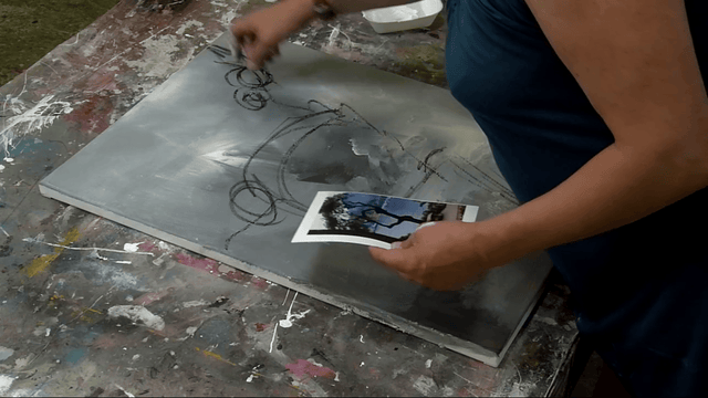 Lerne im geistreich Online-Kurs mit Sonja Schmid Abstraktion nach Photovorlage kennen