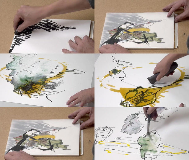 Lerne im geistreich Online-Kurs mit Stefan Wehmeier Zeichnungen expressiv - Ölstick und Ölkreide kennen