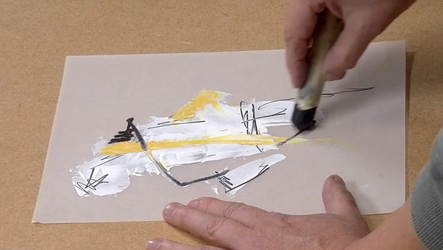 Lerne im geistreich Online-Kurs mit Stefan Wehmeier Zeichnungen expressiv - Ölstick und Ölkreide kennen