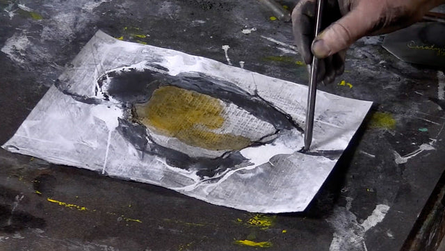 Lerne im geistreich Online-Kurs mit Steffen Rolla Wasservermalbarer Graphit im Experiment kennen