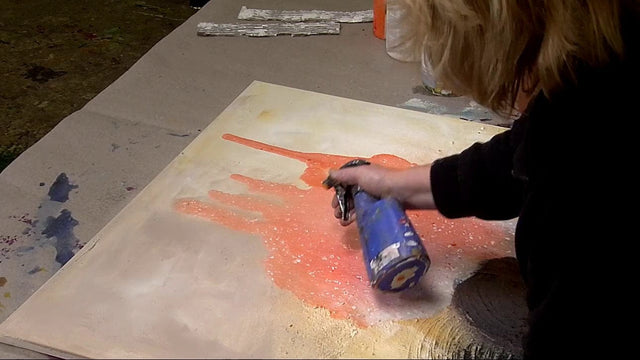 Lerne im geistreich Online-Kurs mit Ulla Schönhense Spachtelmasse, Rost und Pigmente kennen