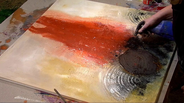 Lerne im geistreich Online-Kurs mit Ulla Schönhense Spachtelmasse, Rost und Pigmente kennen