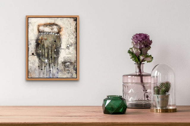 Lerne im geistreich Online-Kurs mit Ute Hoeg Collage, Baumaterial, Wachs und Beizen kennen