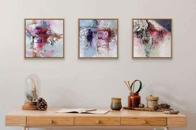 Lerne im geistreich Online-Kurs mit Angelika Biber Gespachtelte Abstraktion kennen